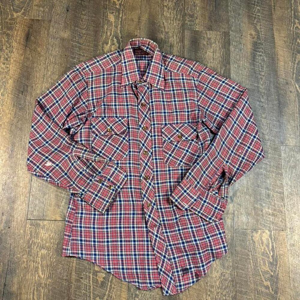 Vintage 80s kingsport flannel button up